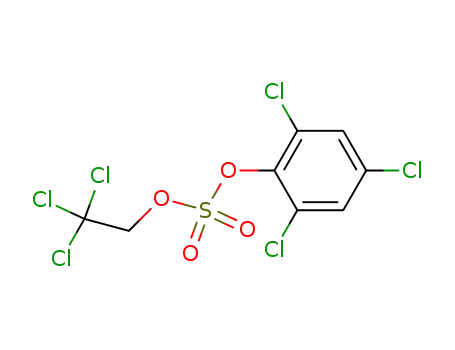 Molecular Structure of 38793-62-3 (Sulfuric acid 2,4,6-trichlorophenyl 2,2,2-trichloroethyl ester)