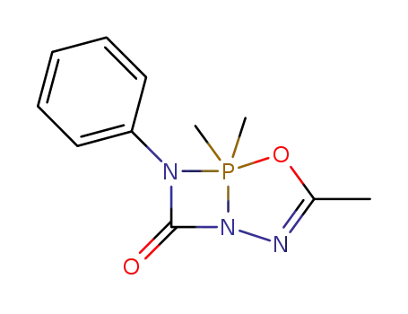 4-Oxa-1,2,6-triaza-5-phosphabicyclo[3.2.0]hept-2-en-7-one,
5,5-dihydro-3,5,5-trimethyl-6-phenyl-