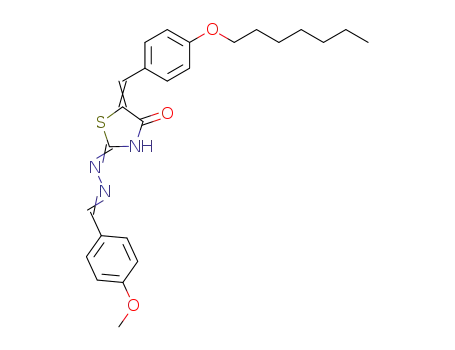 4-methoxy-benzaldehyde [5-(4-heptyloxy-benzylidene)-4-oxo-thiazolidin-2-ylidene]-hydrazone
