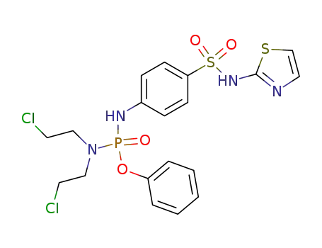 <i>N</i>,<i>N</i>-bis-(2-chloro-ethyl)-<i>N</i>'-(4-thiazol-2-ylsulfamoyl-phenyl)-phosphorodiamidic acid phenyl ester