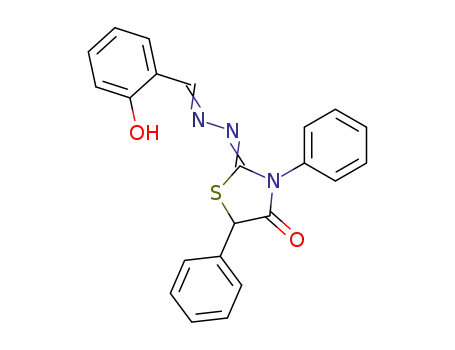 2-hydroxy-benzaldehyde (4-oxo-3,5-diphenyl-thiazolidin-2-ylidene)-hydrazone