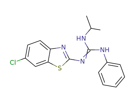<i>N</i>-(6-chloro-benzothiazol-2-yl)-<i>N</i>'-isopropyl-<i>N</i>''-phenyl-guanidine