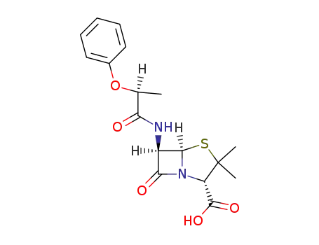 4-Thia-1-azabicyclo[3.2.0]heptane-2-carboxylic acid,3,3-dimethyl-7-oxo-6-[[(2S)-1-oxo-2- phenoxypropyl]amino]-,(2S,5R,6R)- 