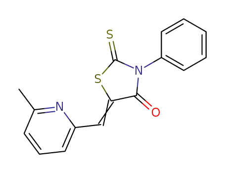 5-(6-methyl-pyridin-2-ylmethylene)-3-phenyl-2-thioxo-thiazolidin-4-one