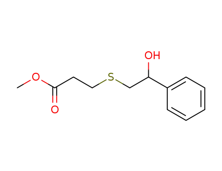 Propanoic acid, 3-[(2-hydroxy-2-phenylethyl)thio]-, methyl ester