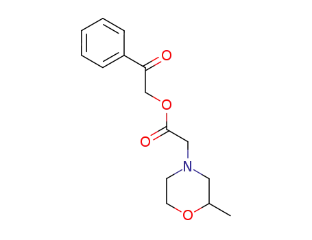 (2-methyl-morpholin-4-yl)-acetic acid 2-oxo-2-phenyl-ethyl ester