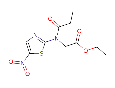 <i>N</i>-(5-nitro-thiazol-2-yl)-<i>N</i>-propionyl-glycine ethyl ester