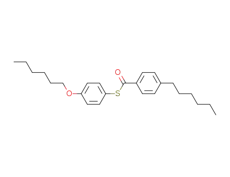 Molecular Structure of 64408-95-3 (Benzenecarbothioic acid, 4-hexyl-, S-[4-(hexyloxy)phenyl] ester)