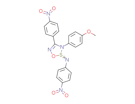 3-(4-methoxy-phenyl)-4-(4-nitro-phenyl)-2-(4-nitro-phenylimino)-2,3-dihydro-2λ<sup>4</sup>-[1,2,3,5]oxathiadiazole
