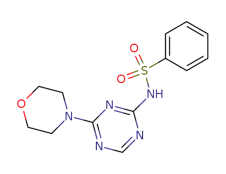 Benzenesulfonamide, N-[4-(4-morpholinyl)-1,3,5-triazin-2-yl]-