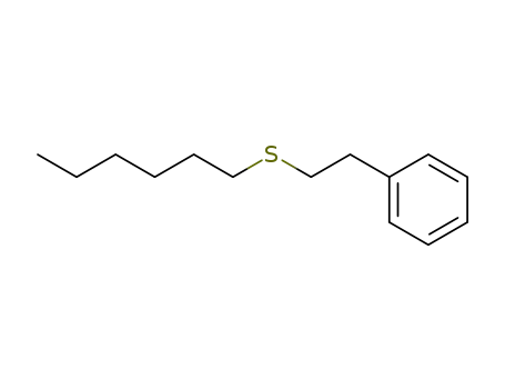 Molecular Structure of 100874-51-9 (Benzene, [2-(hexylthio)ethyl]-)