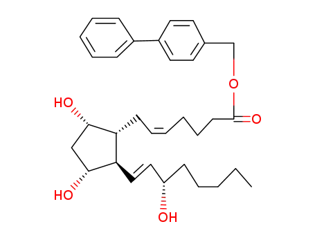 Molecular Structure of 55930-78-4 (Prostaglandin F(2α)-p-phenylbenzylester)