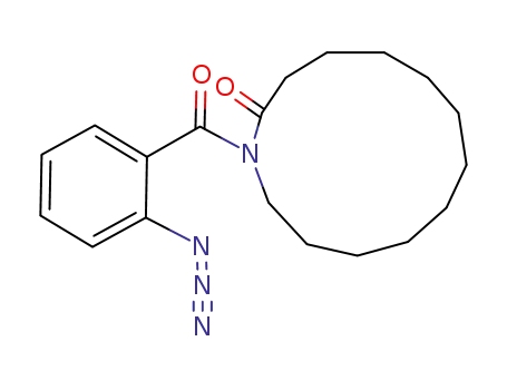 Molecular Structure of 131043-43-1 (N-(o-azidobenzoyl)-2-azacyclotridecanone)
