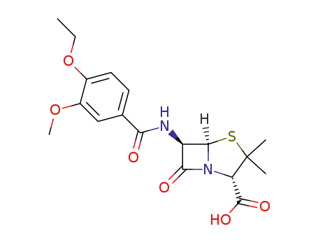6β-(4-ethoxy-3-methoxy-benzoylamino)-penicillanic acid