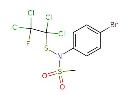 N-(4-Bromo-phenyl)-N-(1,1,2,2-tetrachloro-2-fluoro-ethylsulfanyl)-methanesulfonamide