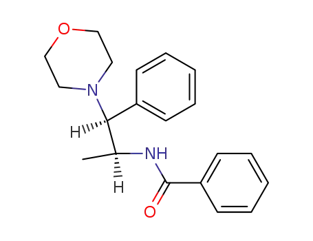 Molecular Structure of 102552-59-0 (<i>N</i>-((1<i>RS</i>,2<i>RS</i>)-1-methyl-2-morpholino-2-phenyl-ethyl)-benzamide)