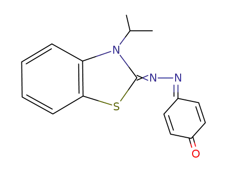2-(4-hydroxy-phenylazo)-3-isopropyl-benzothiazolium betaine