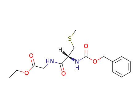 Molecular Structure of 61587-03-9 (Glycine, N-[S-methyl-N-[(phenylmethoxy)carbonyl]-L-cysteinyl]-, ethyl
ester)