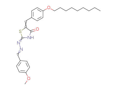 4-methoxy-benzaldehyde [5-(4-nonyloxy-benzylidene)-4-oxo-thiazolidin-2-ylidene]-hydrazone