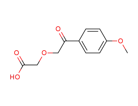 Molecular Structure of 18801-06-4 (p-Methoxy-phenacyl-oxyessigsaeure; 3-Oxa-5-oxo-5-p-anisyl-pentansaeure)