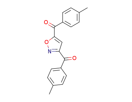 Molecular Structure of 68659-06-3 (<i>C</i>,<i>C</i>'-di-<i>p</i>-tolyl-<i>C</i>,<i>C</i>'-isoxazole-3,5-diyl-bis-methanone)