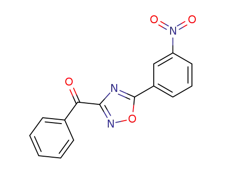 Molecular Structure of 31879-36-4 (Methanone, [5-(3-nitrophenyl)-1,2,4-oxadiazol-3-yl]phenyl-)