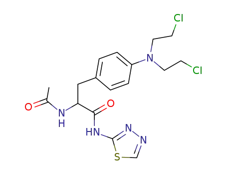 <i>N</i>-acetyl-4-[bis-(2-chloro-ethyl)-amino]-phenylalanine [1,3,4]thiadiazol-2-ylamide