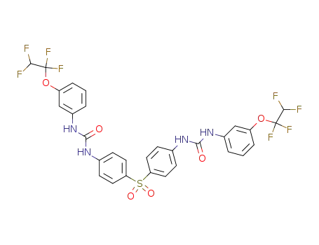 Molecular Structure of 76393-68-5 (Urea,
N,N''-(sulfonyldi-4,1-phenylene)bis[N'-[3-(1,1,2,2-tetrafluoroethoxy)phen
yl]-)
