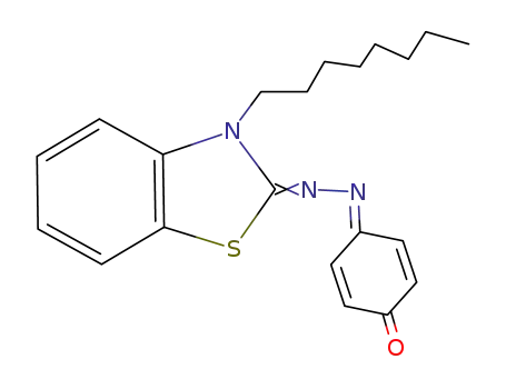 2-(4-hydroxy-phenylazo)-3-octyl-benzothiazolium betaine