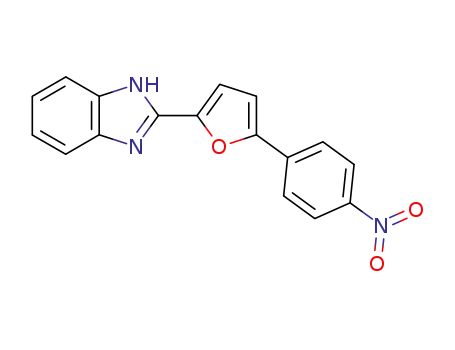 Molecular Structure of 41939-42-8 (2-[5-(4-nitro-phenyl)-furan-2-yl]-1<i>H</i>-benzoimidazole)