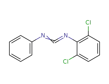 Molecular Structure of 63105-16-8 (Benzenamine, 2,6-dichloro-N-(phenylcarbonimidoyl)-)