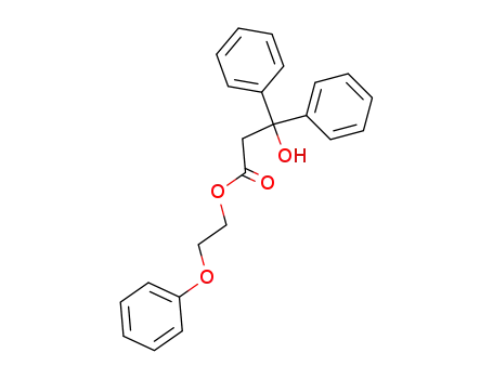 Molecular Structure of 60359-39-9 (Benzenepropanoic acid, b-hydroxy-b-phenyl-, 2-phenoxyethyl ester)
