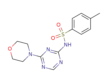 Benzenesulfonamide, 4-methyl-N-[4-(4-morpholinyl)-1,3,5-triazin-2-yl]-