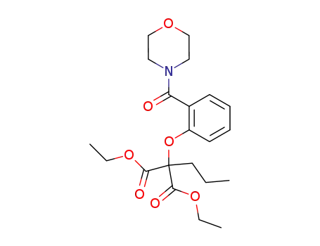 Molecular Structure of 95004-56-1 ([2-(morpholine-4-carbonyl)-phenoxy]-propyl-malonic acid diethyl ester)