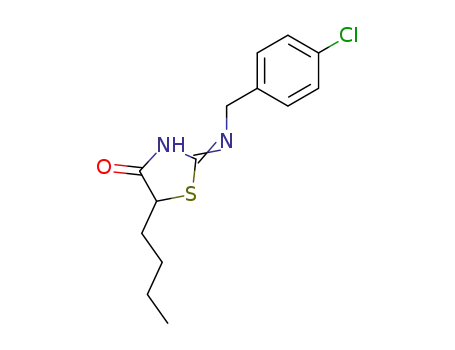 5-butyl-2-(4-chloro-benzylamino)-thiazol-4-one