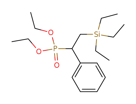 (1-Phenyl-2-triethylsilanyl-ethyl)-phosphonic acid diethyl ester