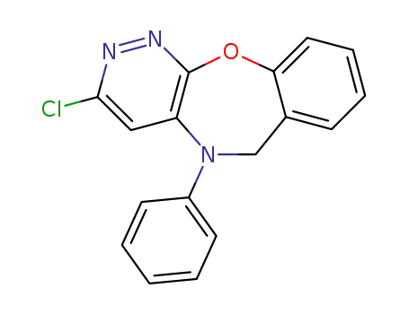 3-chloro-5-phenyl-5,6-dihydro-benzo[<i>f</i>]pyridazino[3,4-<i>b</i>][1,4]oxazepine