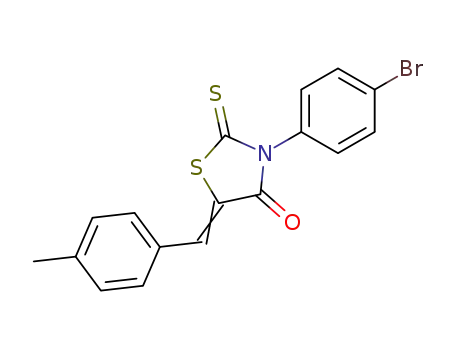 3-(4-bromo-phenyl)-5-(4-methyl-benzylidene)-2-thioxo-thiazolidin-4-one
