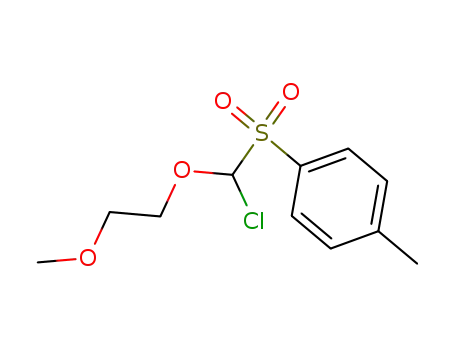Molecular Structure of 34006-58-1 (α-(2-Methoxyaethoxy)-α-chlormethyl-p-tolylsulfon)