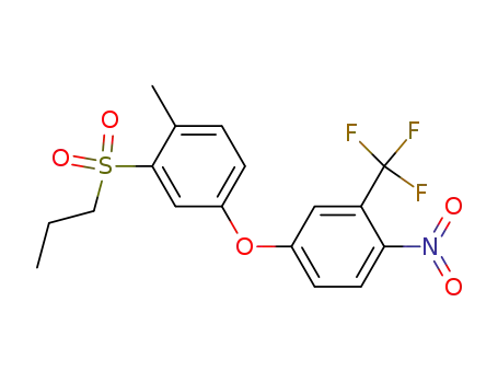 Molecular Structure of 49828-81-1 (C<sub>17</sub>H<sub>16</sub>F<sub>3</sub>NO<sub>5</sub>S)