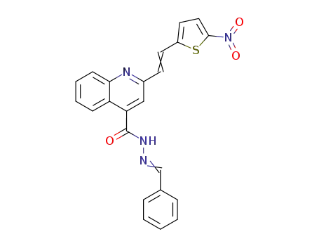 2-[2-(5-nitro-thiophen-2-yl)-vinyl]-quinoline-4-carboxylic acid benzylidenehydrazide