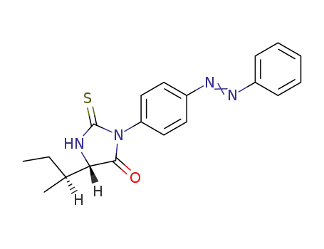 Molecular Structure of 70172-76-8 ((<i>RS</i>)-5-((<i>RS</i>)-<i>sec</i>-butyl)-3-(4-phenylazo-phenyl)-2-thioxo-imidazolidin-4-one)