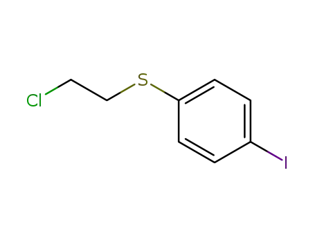 Molecular Structure of 36074-21-2 ((2-chloro-ethyl)-(4-iodo-phenyl)-sulfide)