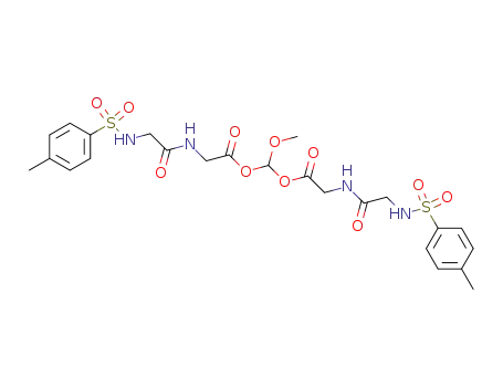Molecular Structure of 121426-46-8 (1.1-Bis-<tosylglycyl-glycyloxy>-dimethylether)