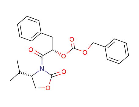 (4S,2'S)-3-<2-(((benzyloxy)carbonyl)oxy)-3-phenyl-1-oxopropyl>-4-isopropyloxazolidin-2-one