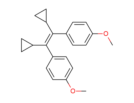 Molecular Structure of 72429-25-5 ((Z)-1,2-Dianisyl-1,2-dicyclopropylethen)