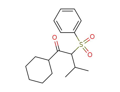 1-Cyclohexyl-3-methyl-2-phenylsulfonyl-1-butanon