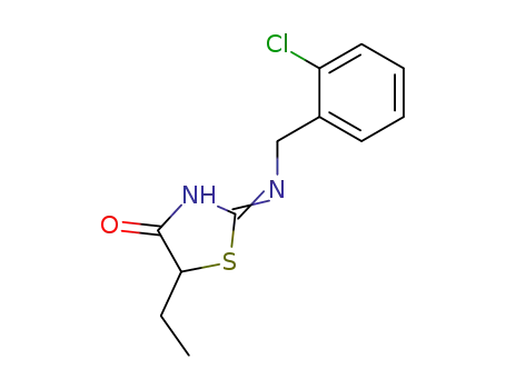 2-(2-chloro-benzylamino)-5-ethyl-thiazol-4-one