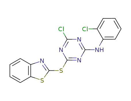 (4-benzothiazol-2-ylsulfanyl-6-chloro-[1,3,5]triazin-2-yl)-(2-chloro-phenyl)-amine