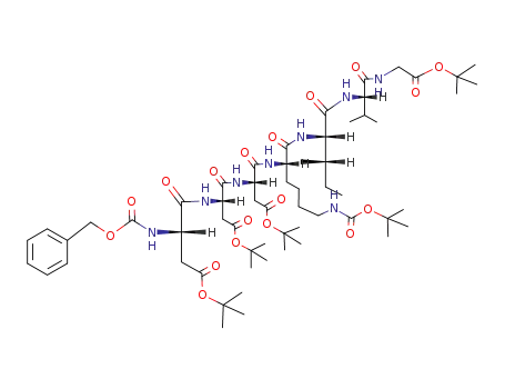 N-Benzyloxycarbonyl-(Asp-β-tert.-butylester)-(Asp-β-tert.-butylester)-(Asp-β-tert.-butylester)-<N(ε)-tert.-butyloxycarbonyl-Lys>-Ile-Val-Gly-tert.-butylester
